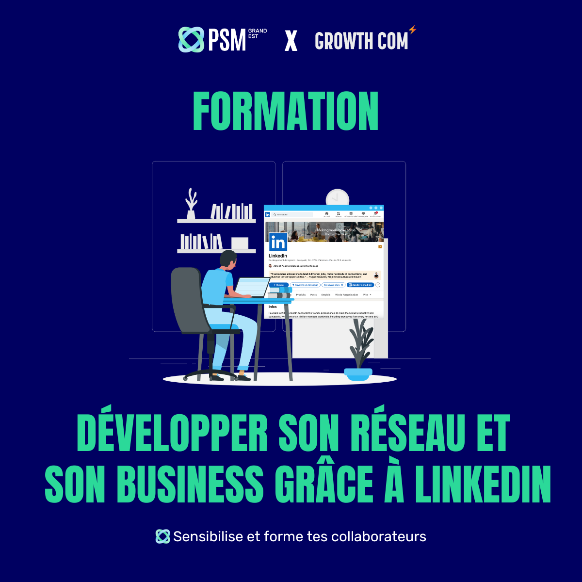 PSM GRAND EST - FORMATION LINKEDIN